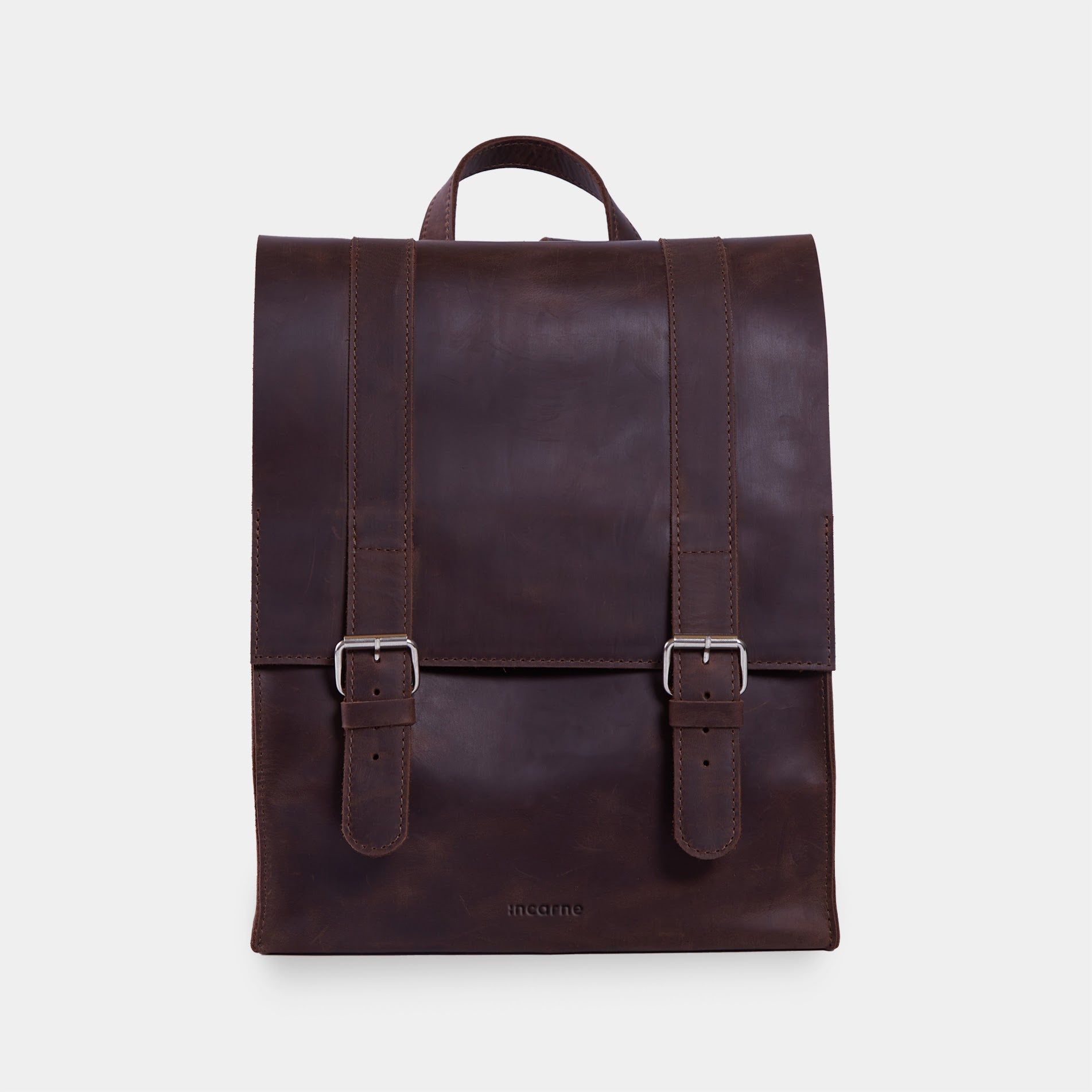 Rucsac Gloria din piele cu buzunar pentru laptop