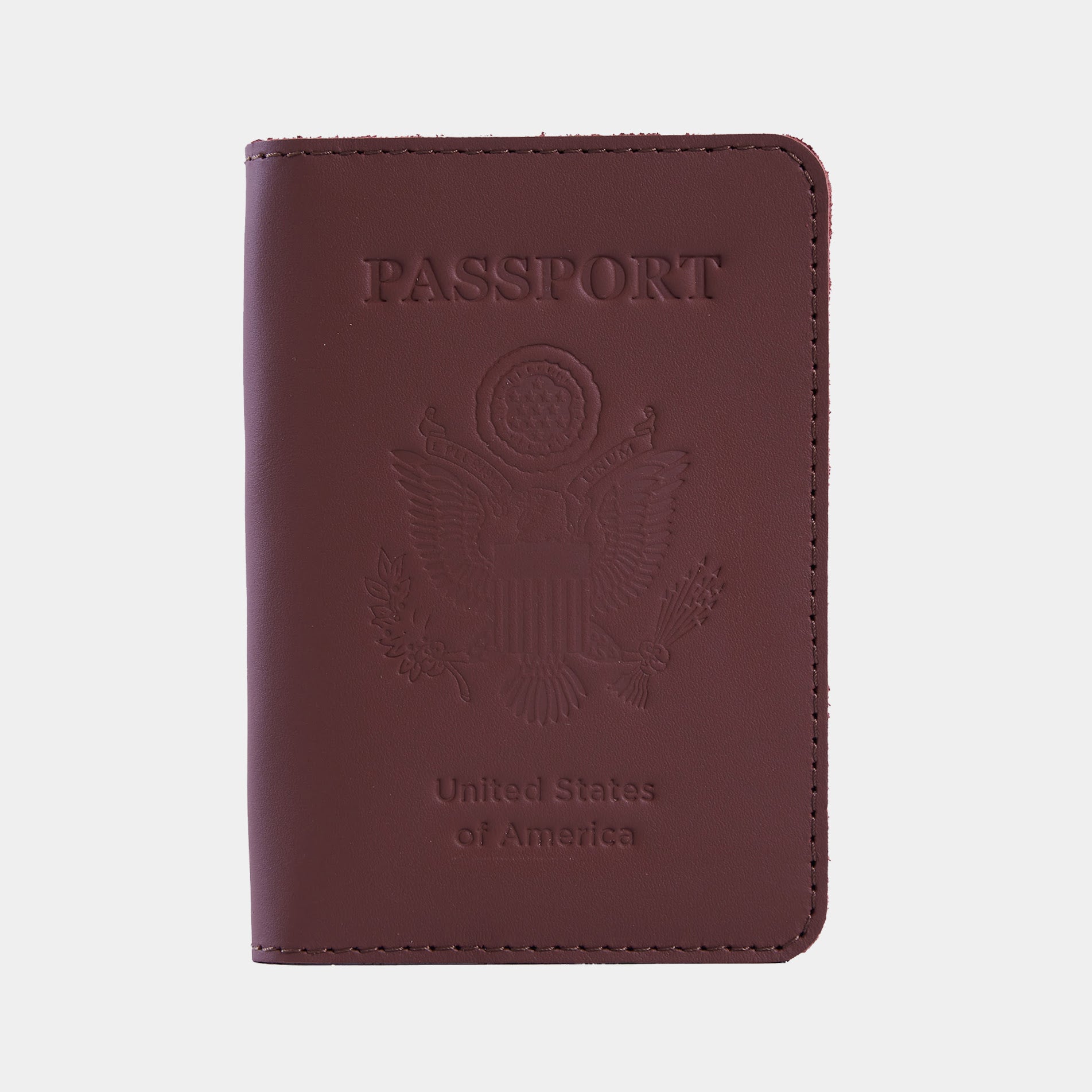 Passport cover with the national symbol of United States