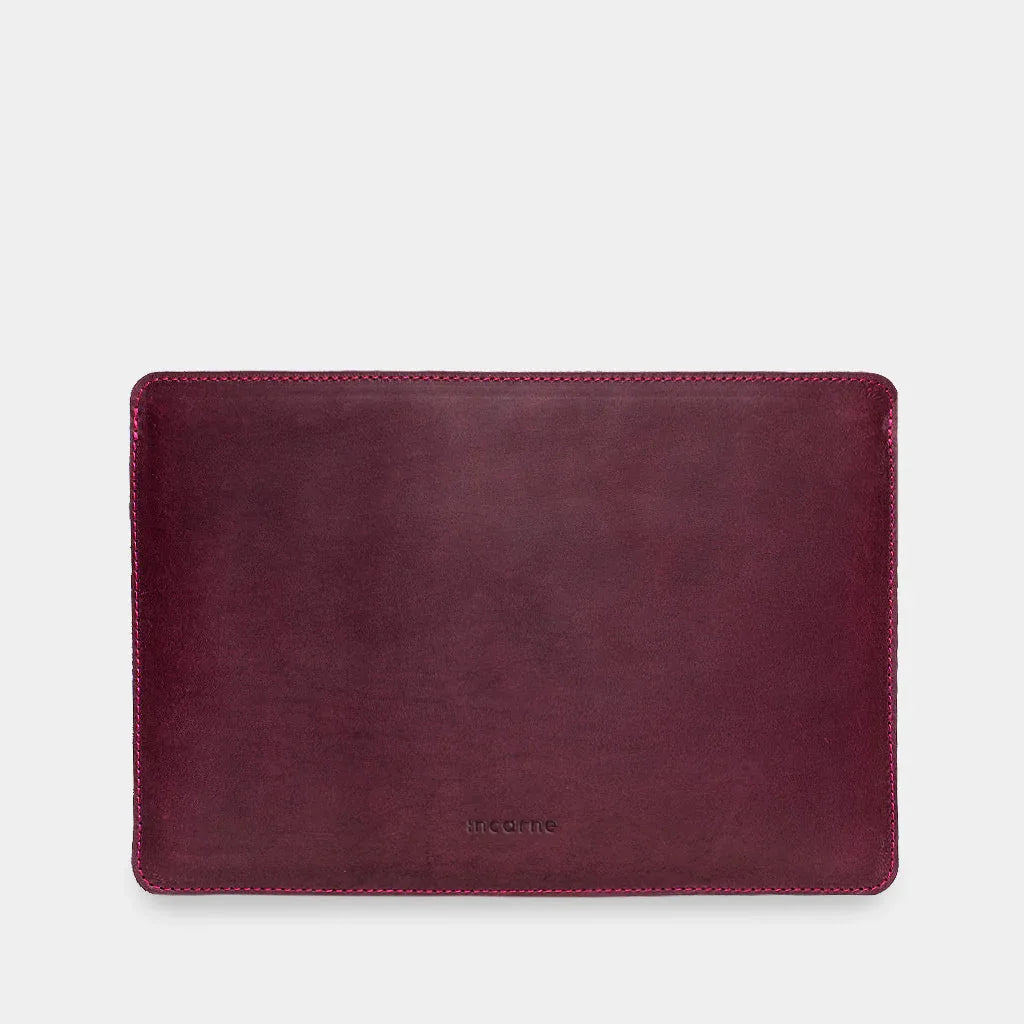 Gamma Plus Laptop Sleeve, Burgundy (vintage) - INCARNE® Global