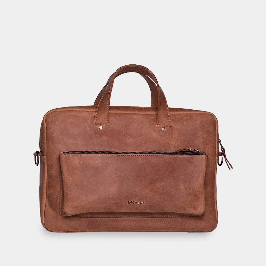 Biz Leather Laptop Bag - INCARNE® Global