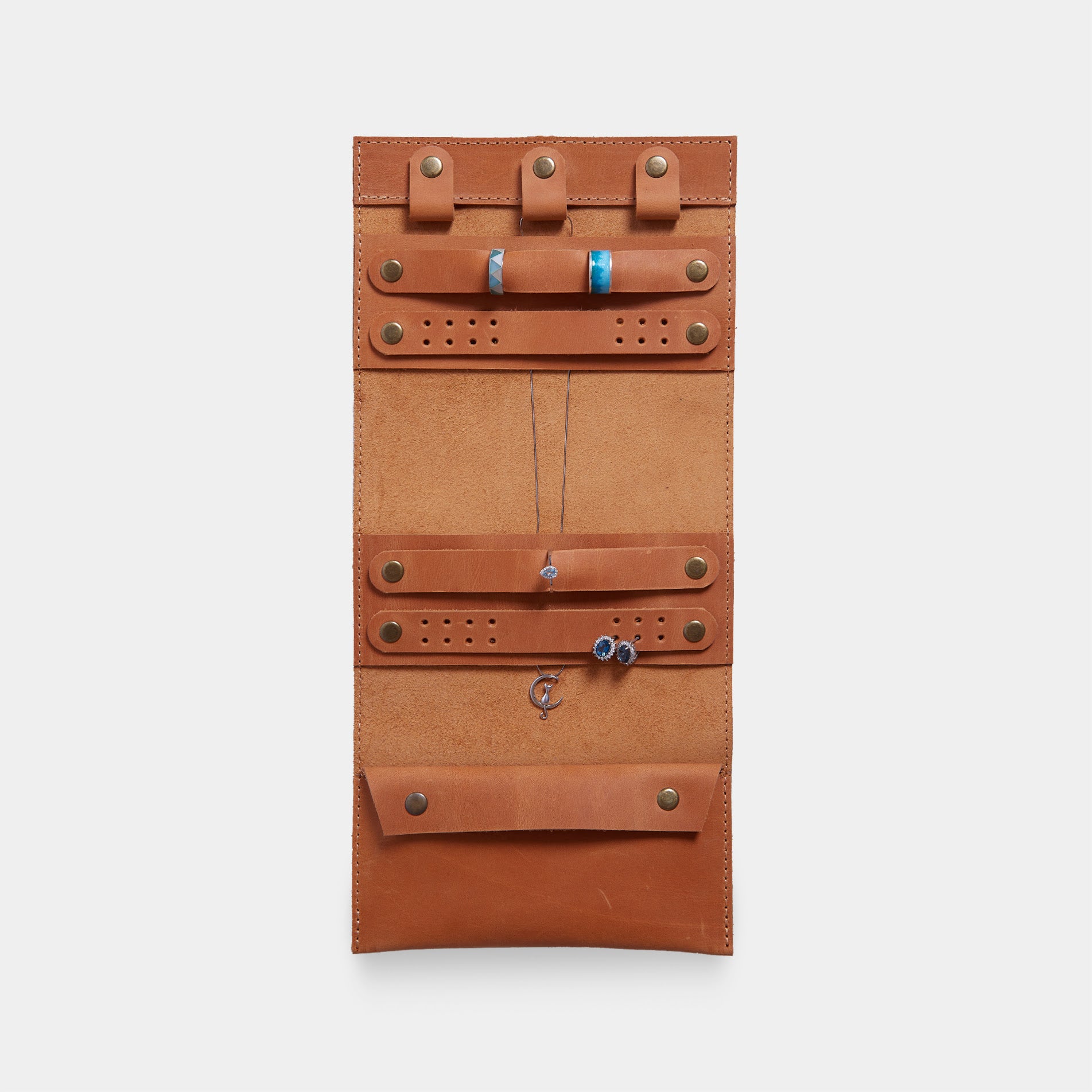 Organizator vintage pentru bijuterii din piele Beauty Weekend