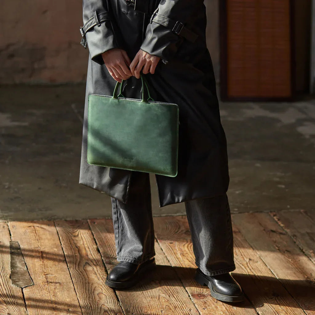 Stem Leather Laptop Sleeve with Handles - INCARNE® Global