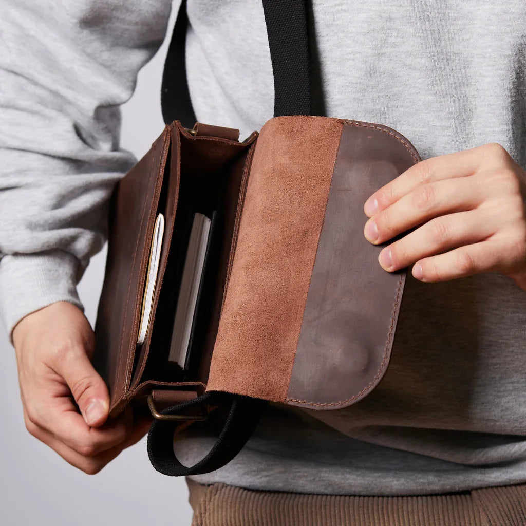 PORTER LEATHER SHOULDER BAG FOR MEN - INCARNE® Global