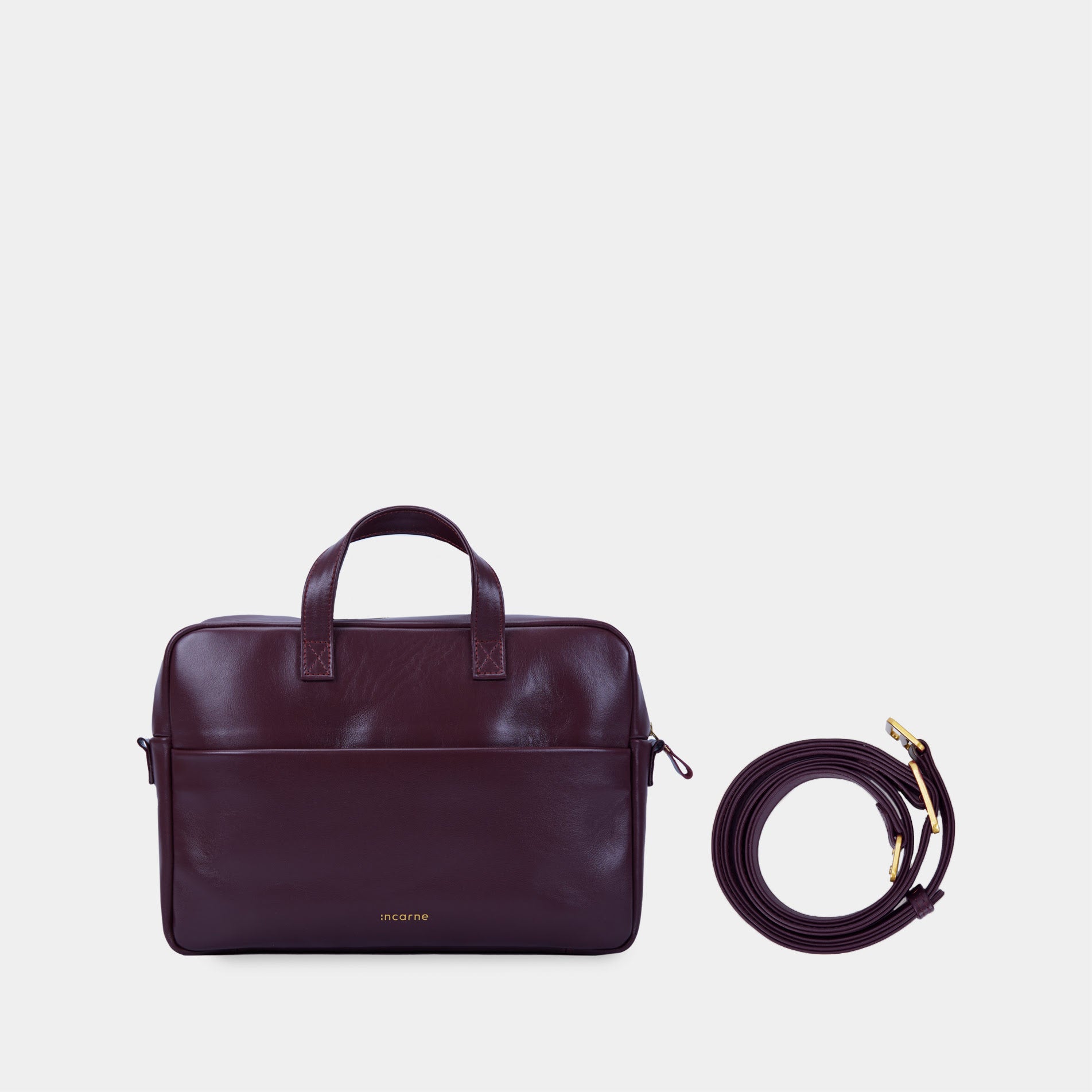 Brief Bag, Burgundy