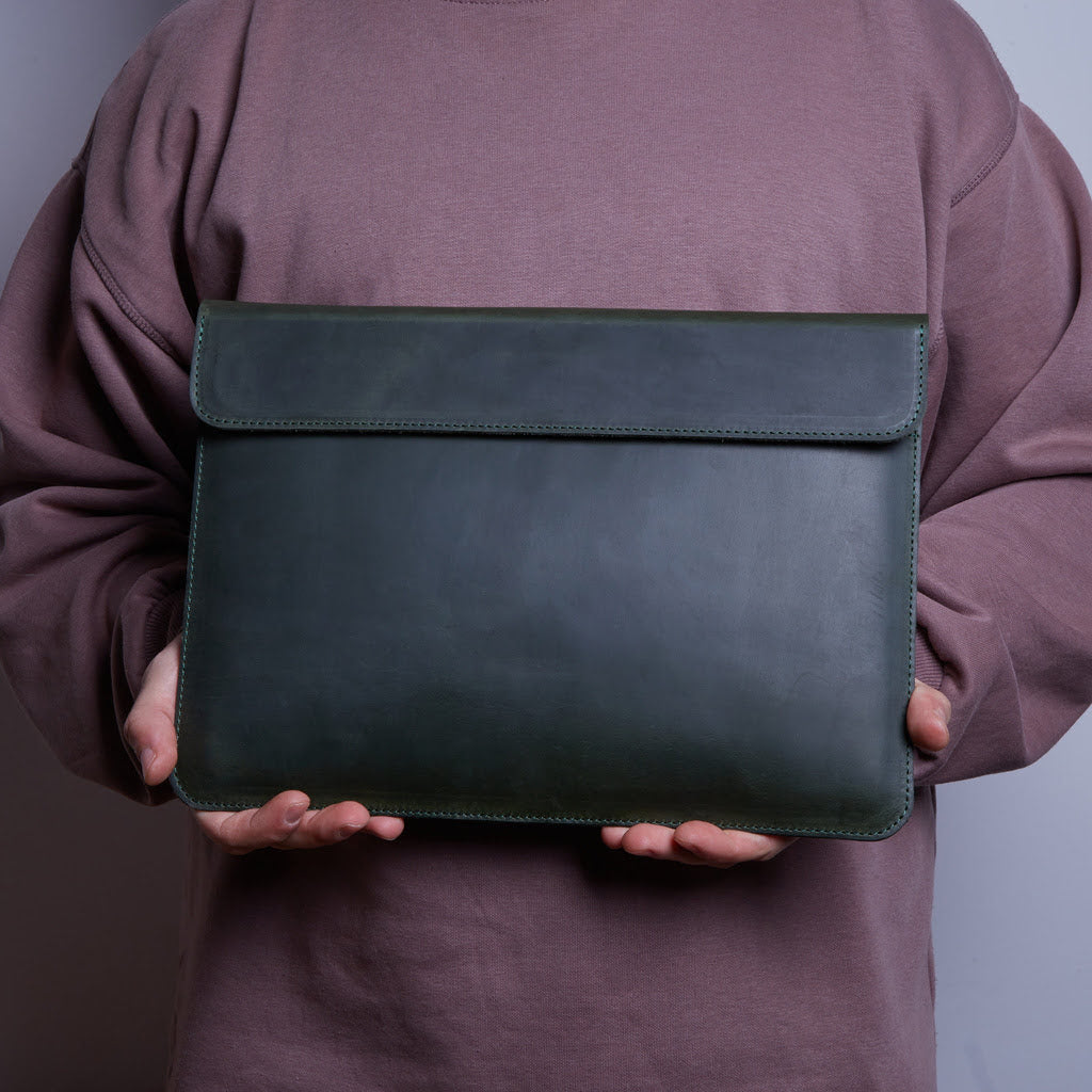 Etui na laptopa Klouz, zielone (vintage)