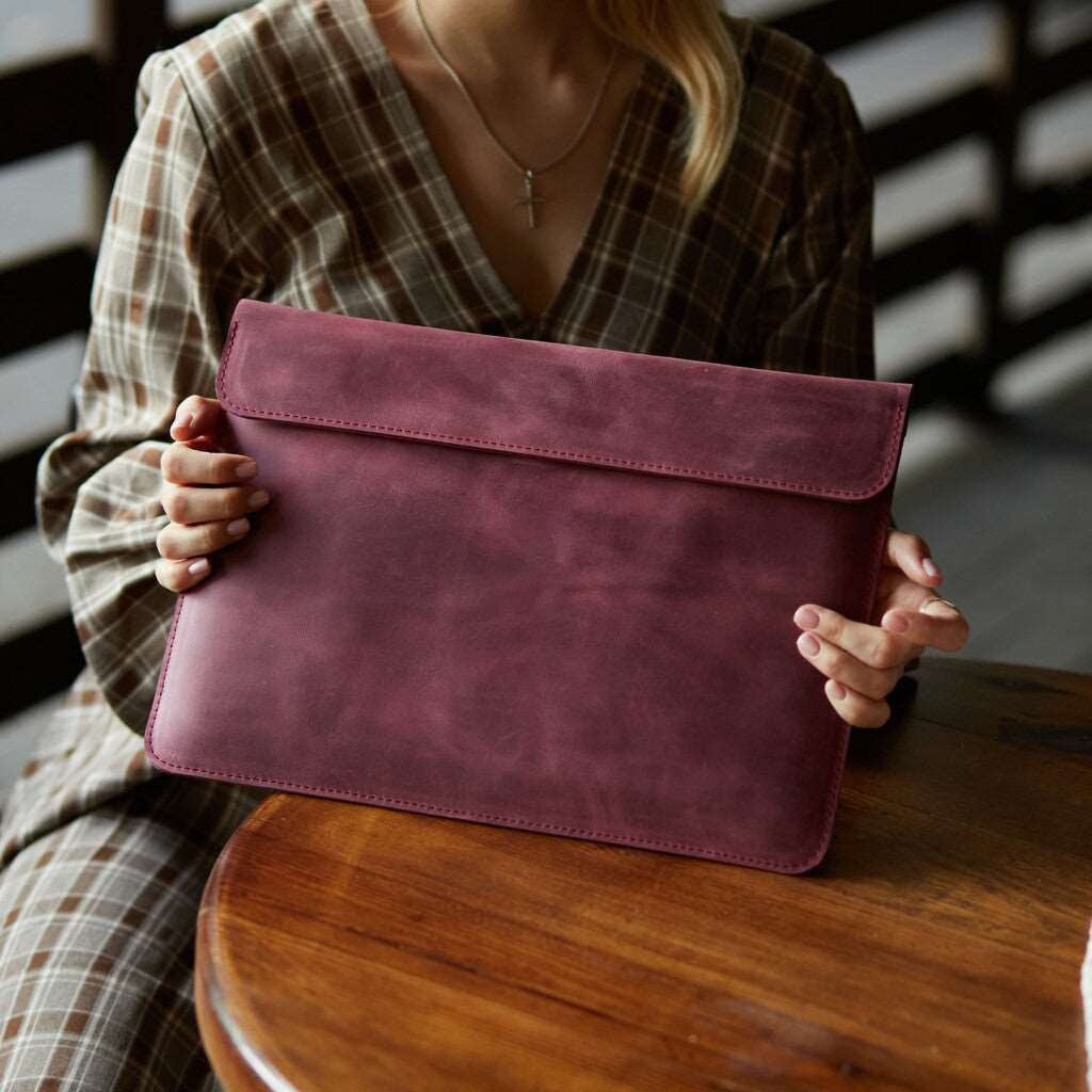 Etui na laptopa Klouz, bordowy (vintage)
