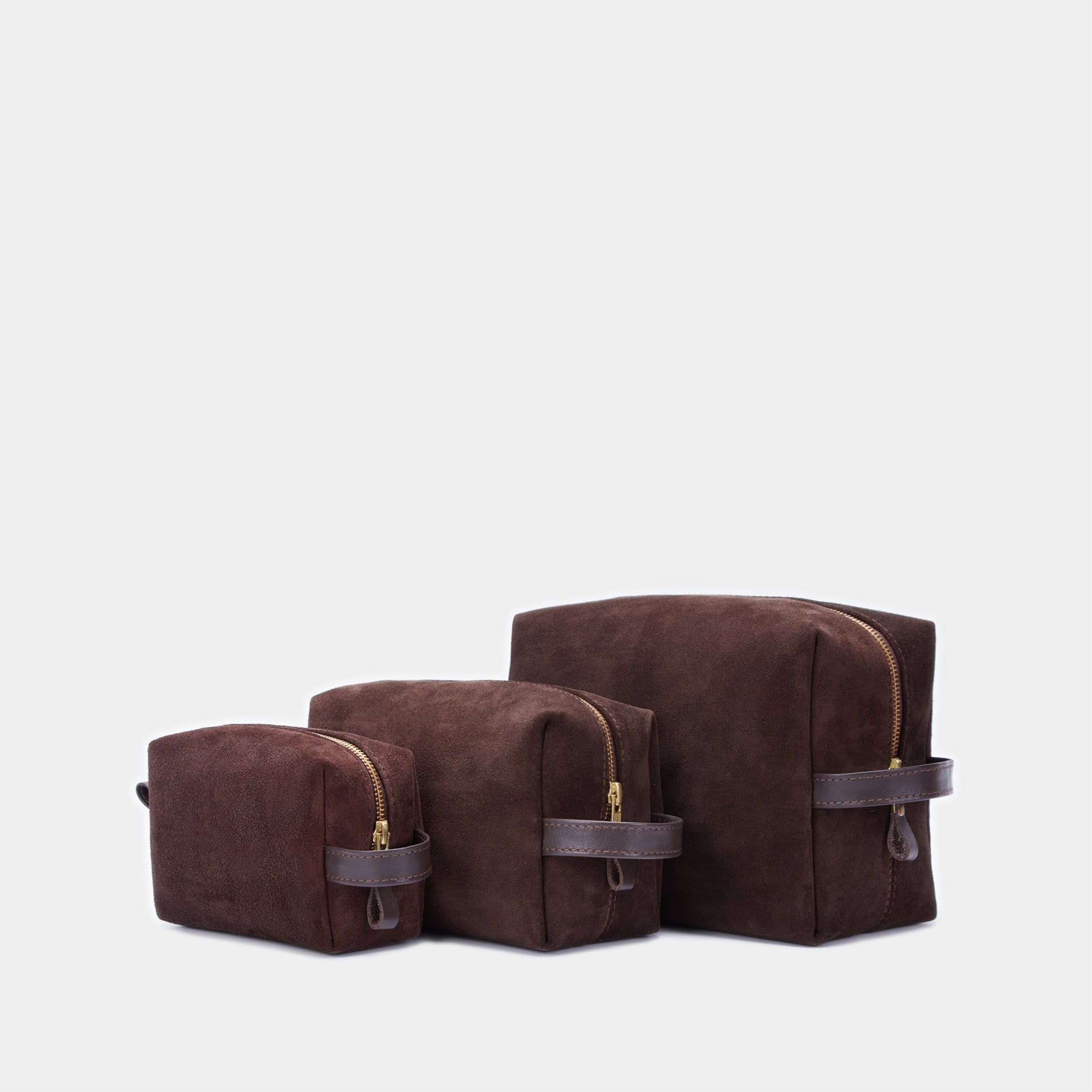 Mirage Large Cosmetic Bag, Brown (velour)