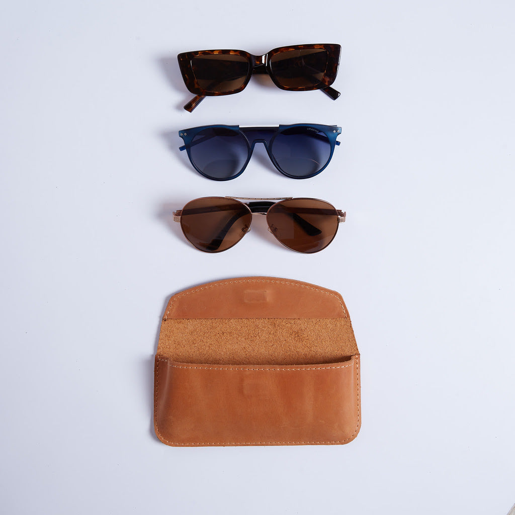 Toc vintage pentru ochelari din piele Ellet