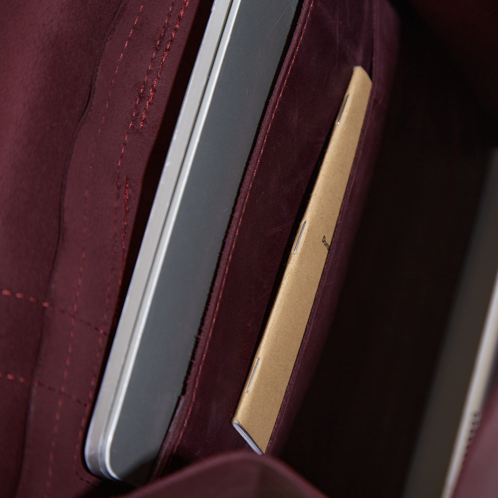 Rucsac Gloria din piele cu buzunar pentru laptop