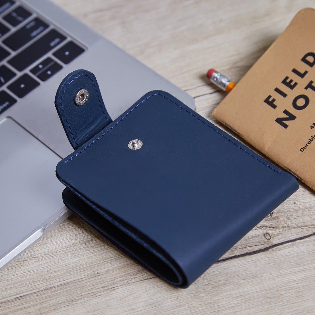 Portfel Mini Jack RFID-blocking wykonany z klasycznej skóry