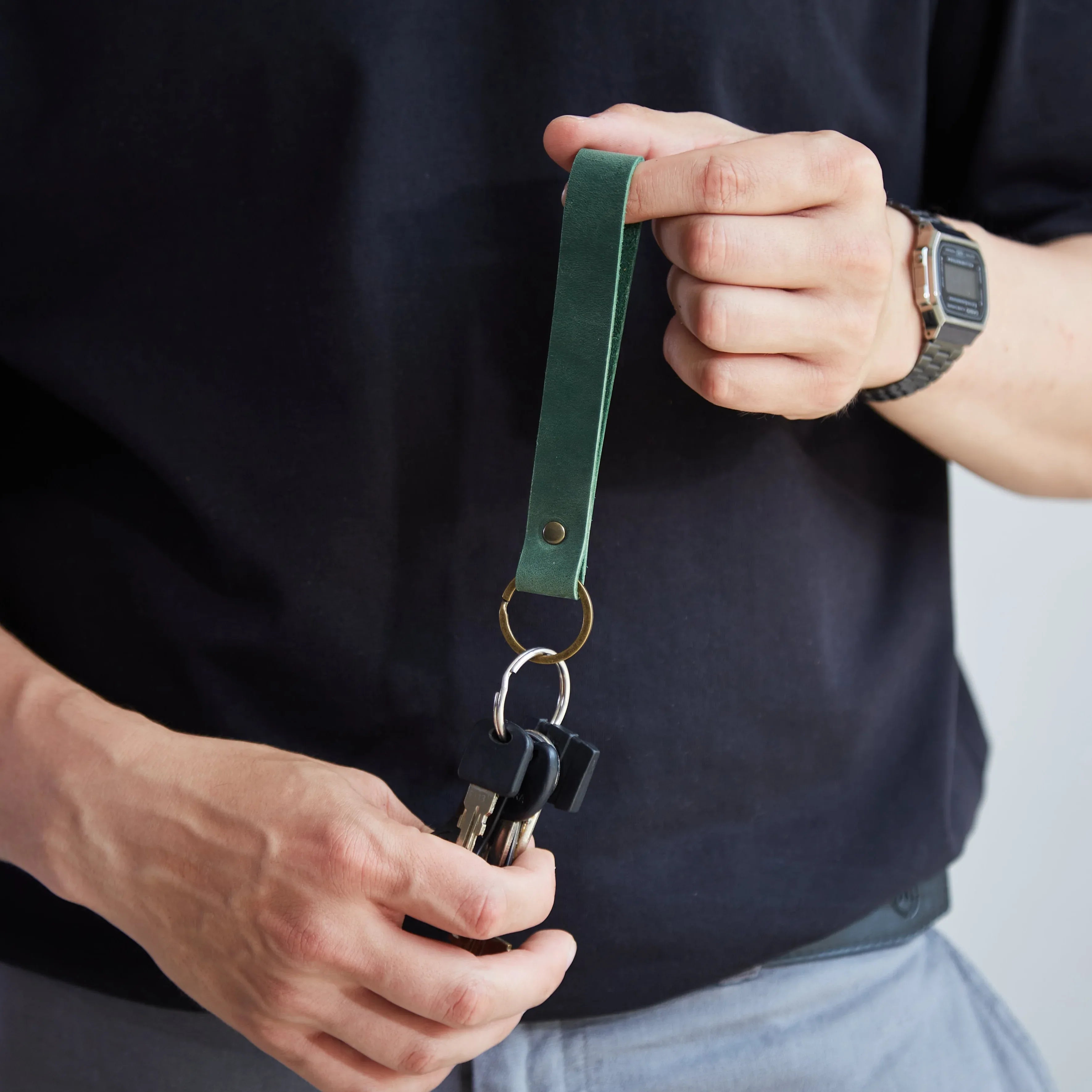 Leather keychain - INCARNE® Україна