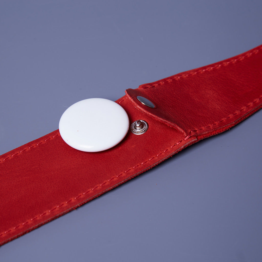 Guler din piele Air Collar pentru rase medii de câini cu suport AirTag