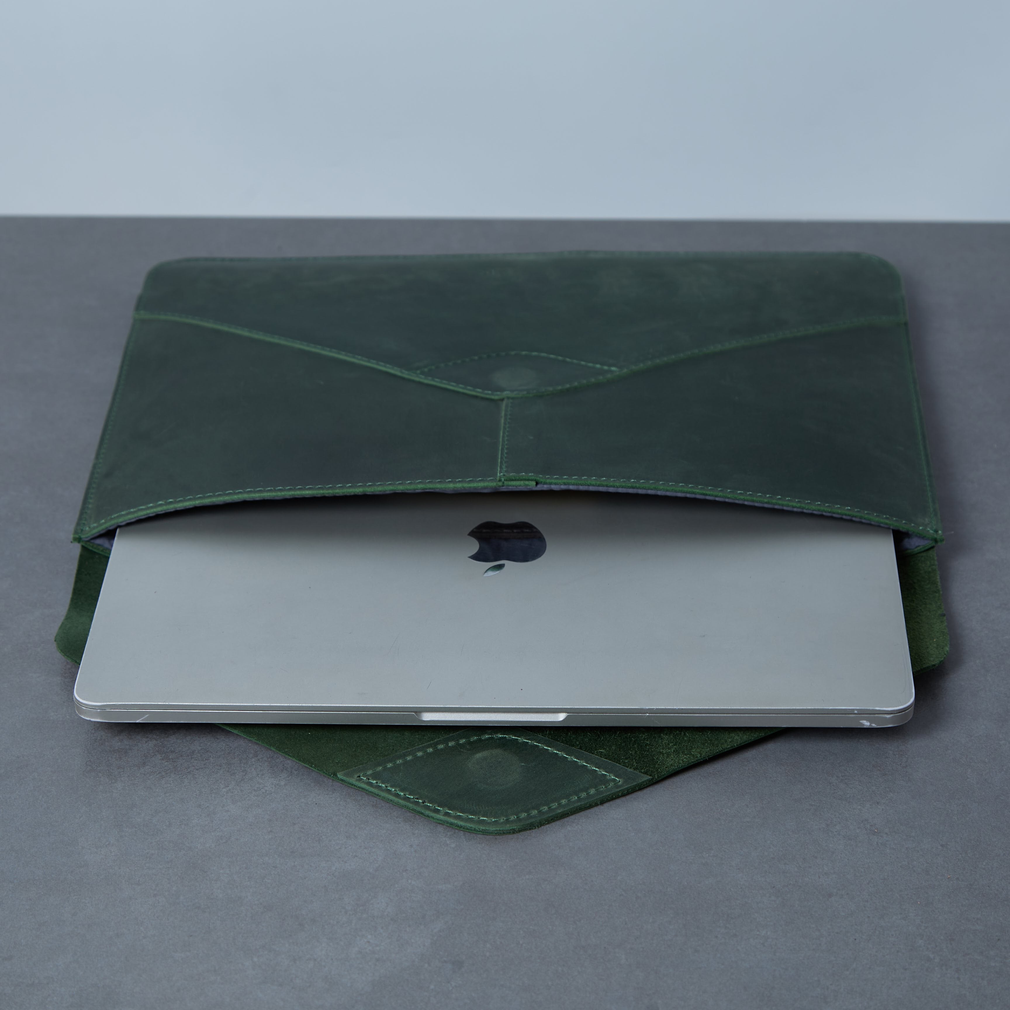 Etui na laptopa Message, zielone (vintage)