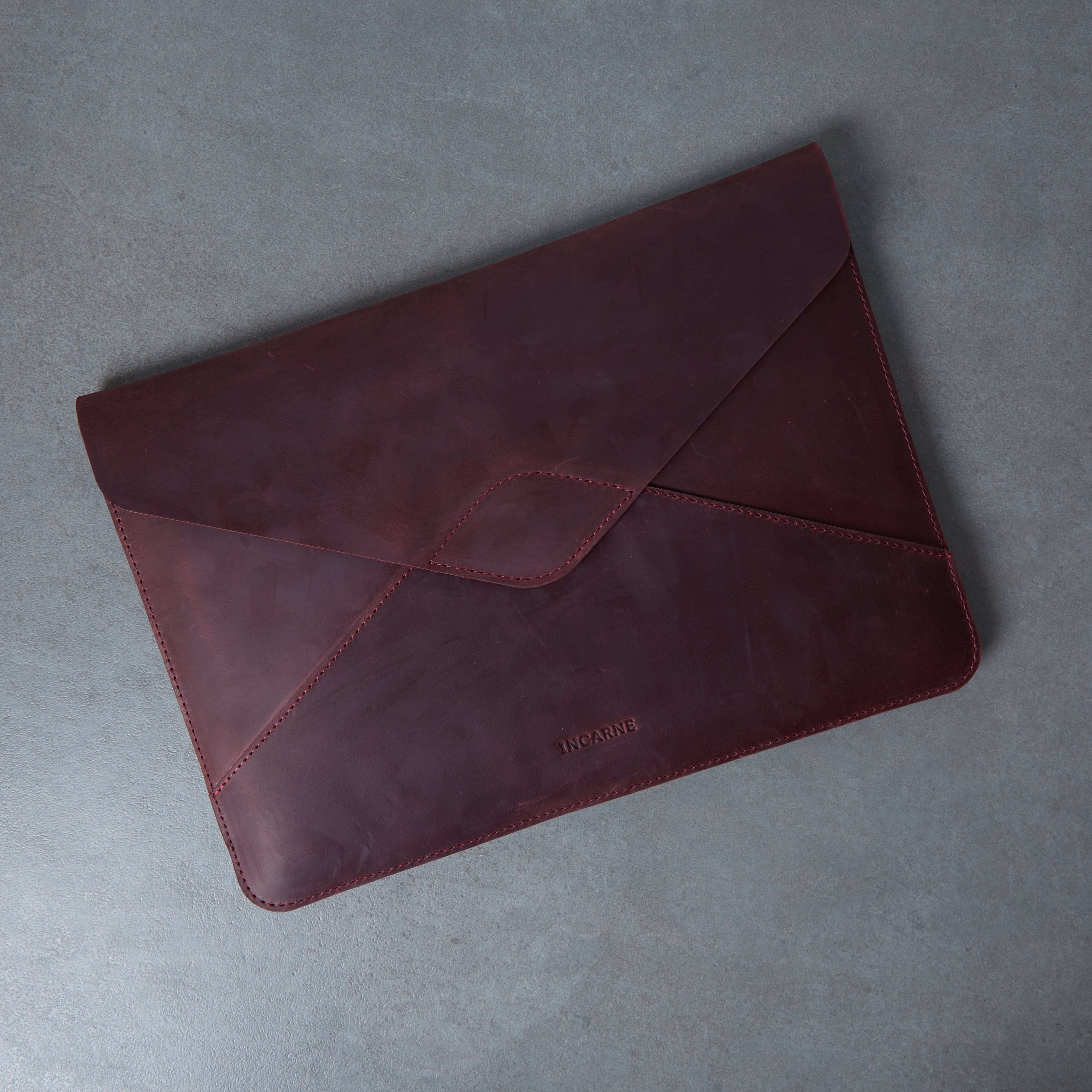 Etui na laptopa Message, bordowy (vintage)