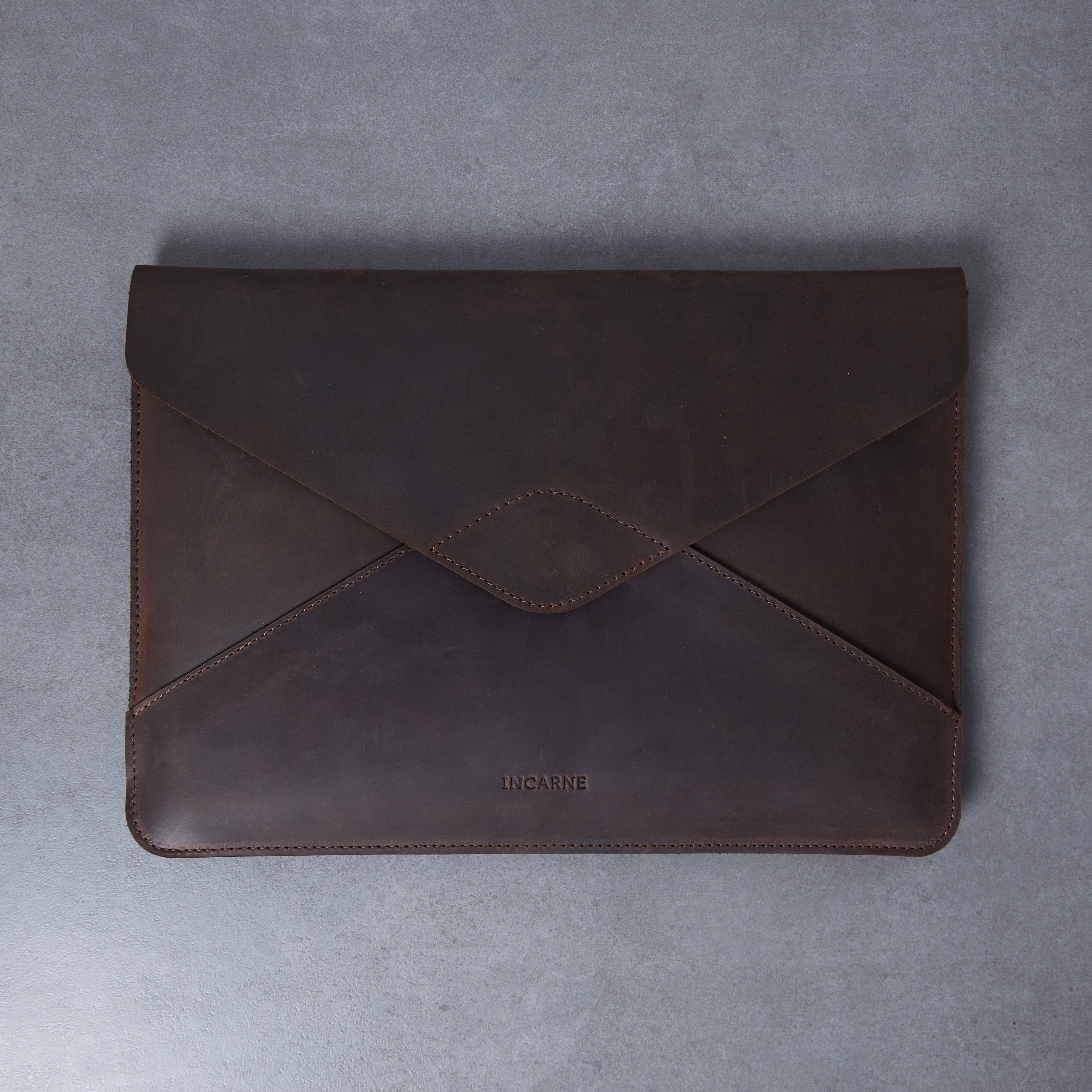 Etui na laptopa Message, brązowe (vintage)