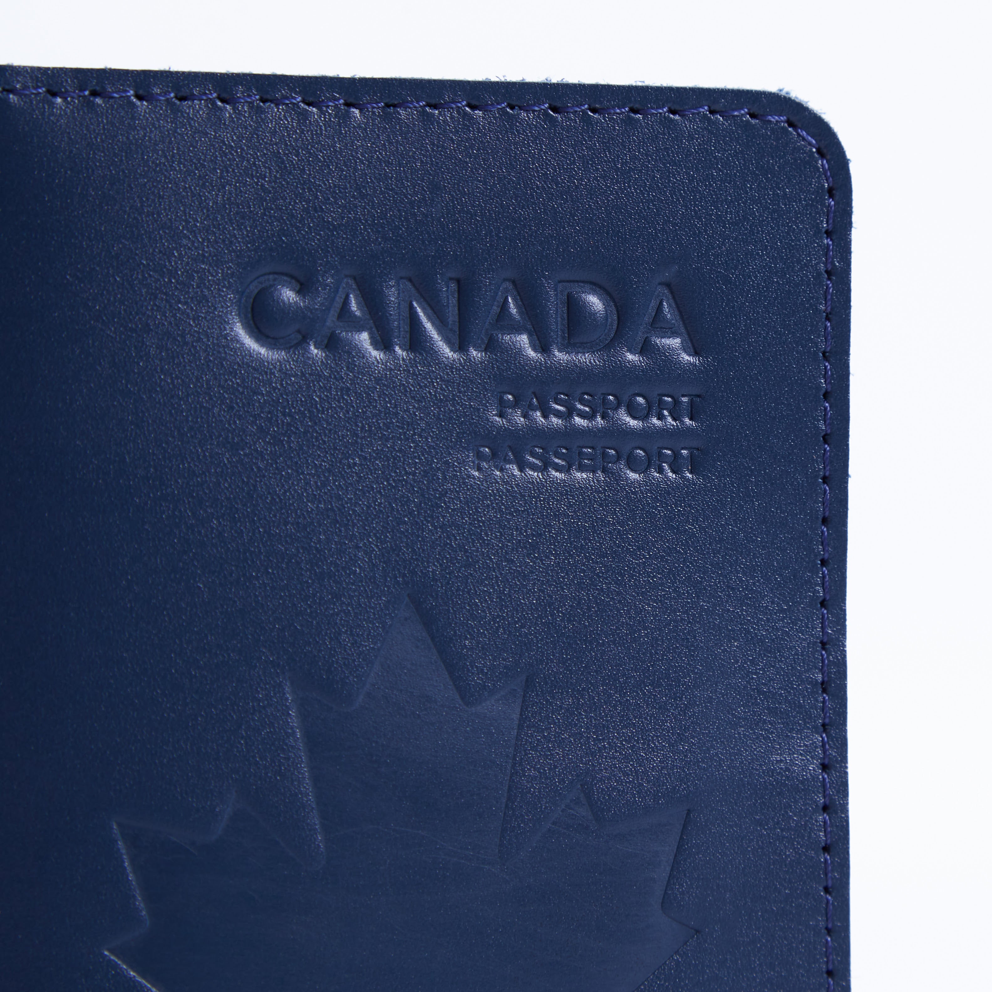 Passport cover with the national symbol of Canada