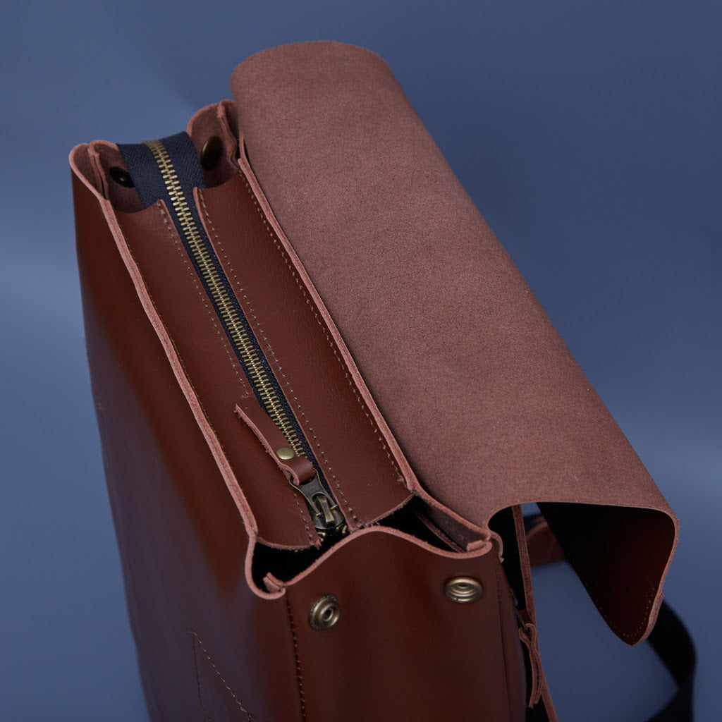 Rucsac Unia pentru laptop din piele clasică