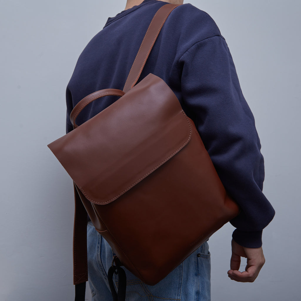 Rucsac Unia pentru laptop din piele clasică