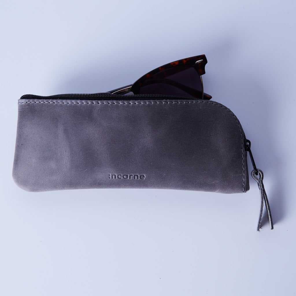 Etui skórzane na okulary Leaf