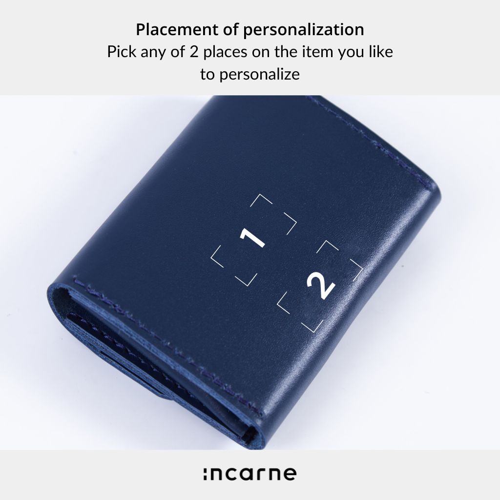 Lean Compact RFID-blocking wallet made of classic leather