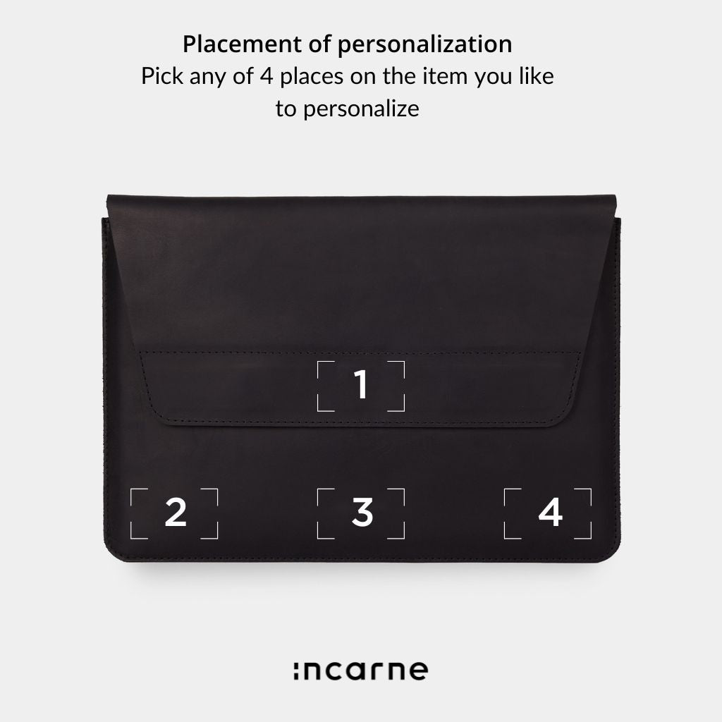 Etui na laptopa Line, czarne (vintage)