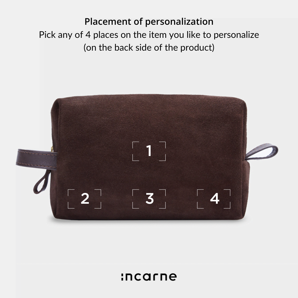 Mirage Large Cosmetic Bag, Brown (velour)