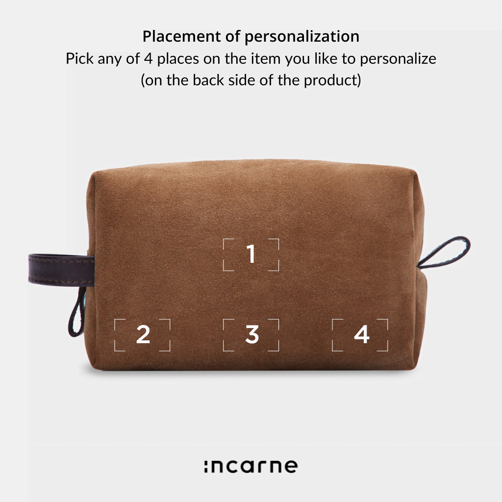 Mirage Large Cosmetic Bag, Rust (velour)