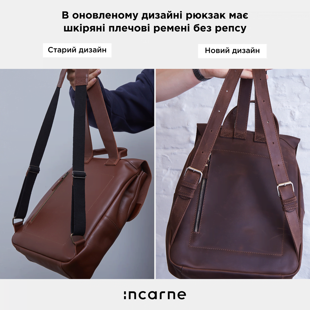 Rucsac Unia pentru laptop din piele clasică