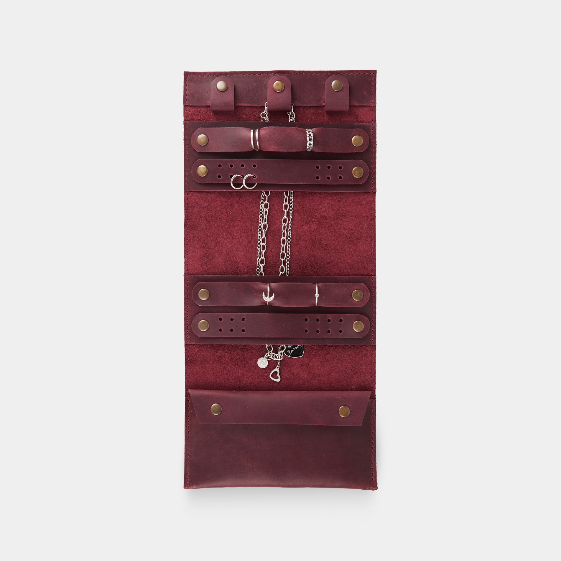 Organizator vintage pentru bijuterii din piele Beauty Weekend