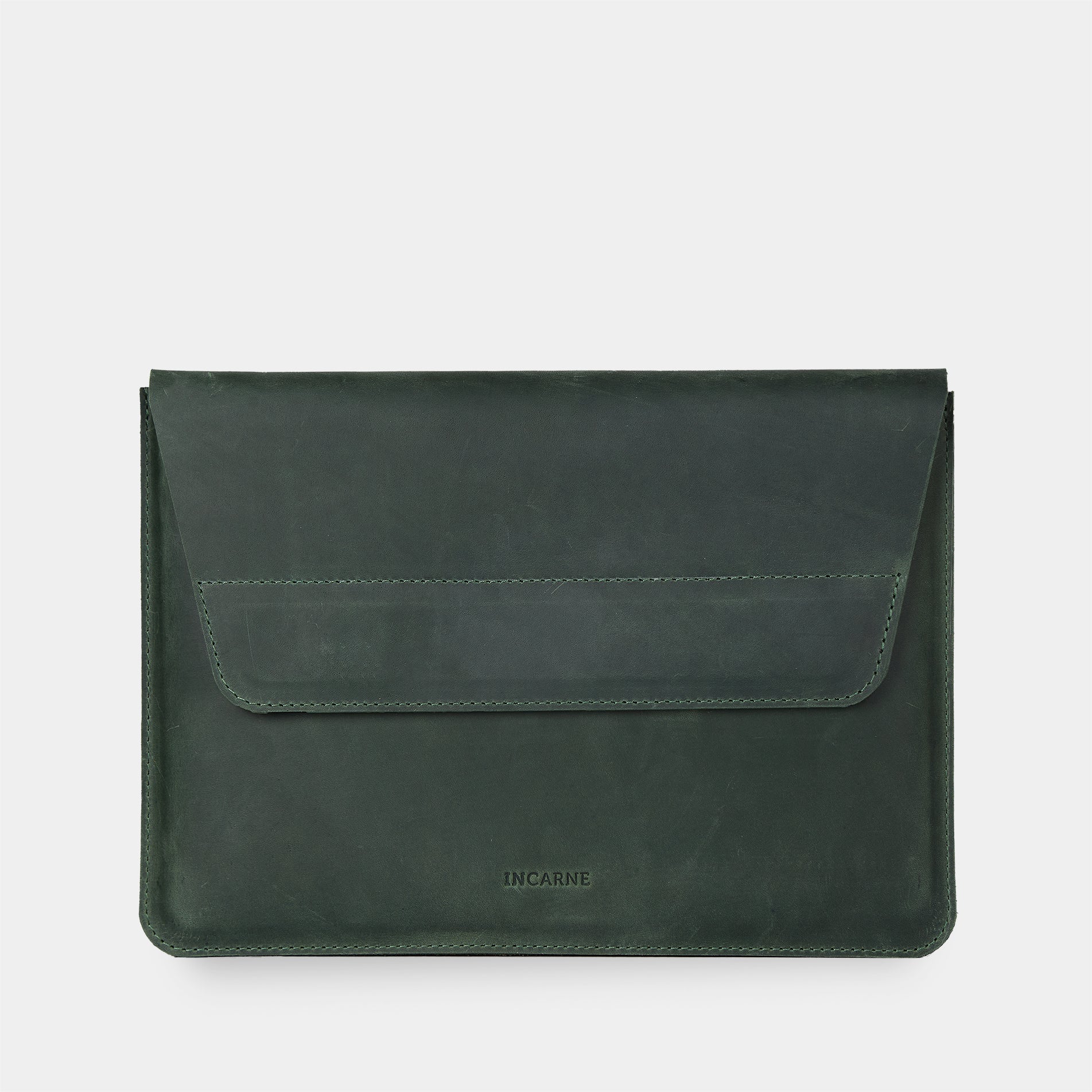 Etui na laptopa Line, zielone (vintage)