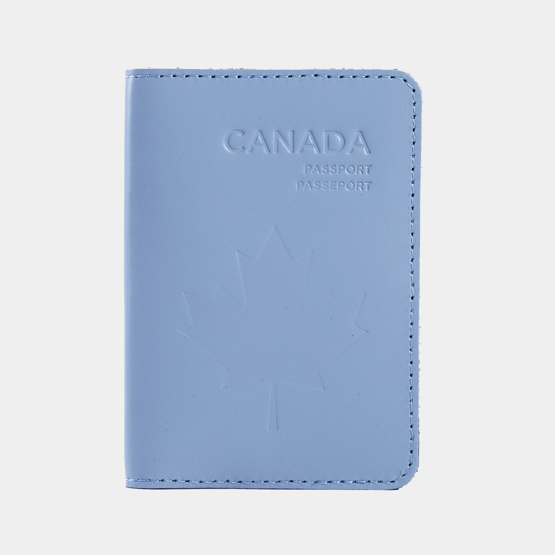 Passport Cover with the national symbol of Canada Made from Classic Leather