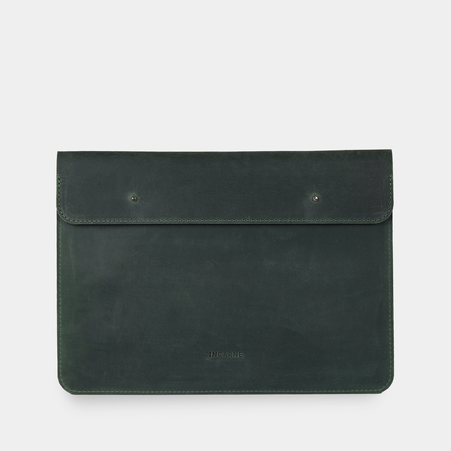 Elegancka zielona (vintage) torba na laptopa