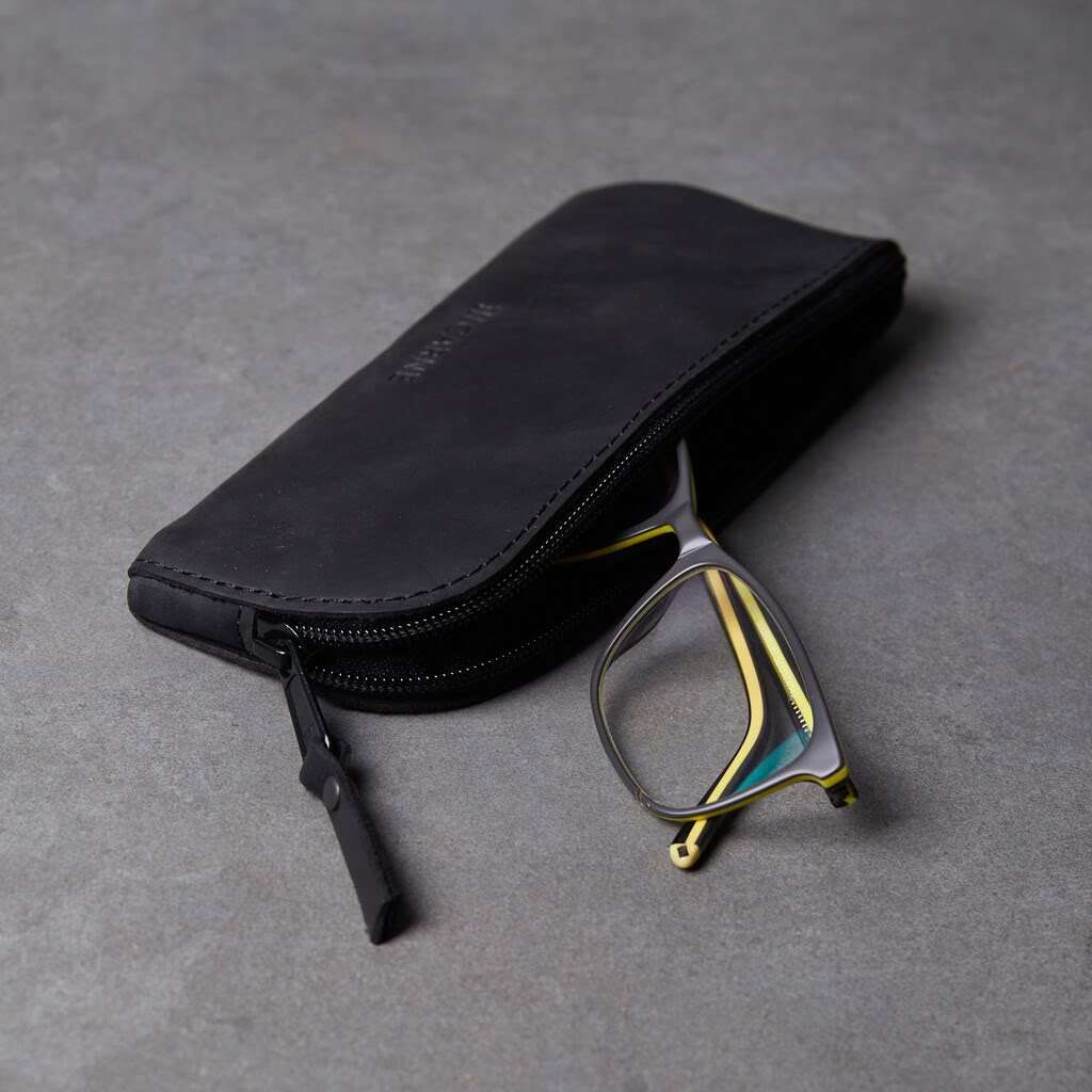 Leaf Leather Eyeglass Case