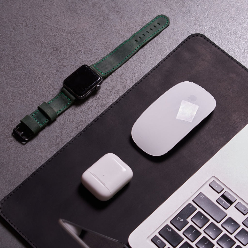 ProDesk vintage leather desk pad